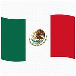 Flag Mexico Icon Waving Mexican Mx Flags