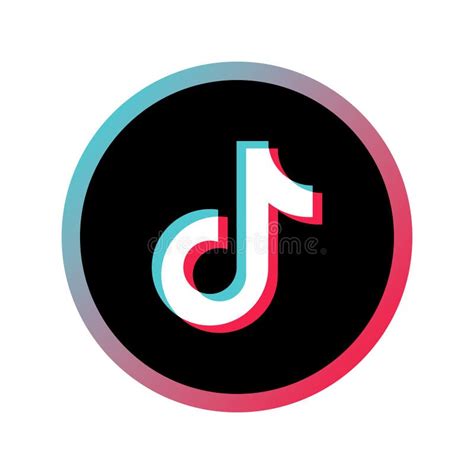 ícone Tik Tok Mídia Social Design Do Logotipo Tik Tok Ilustração