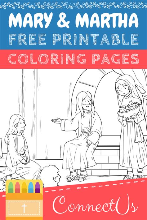 Free Printable Mary And Martha Coloring Pages For Kids Connectus