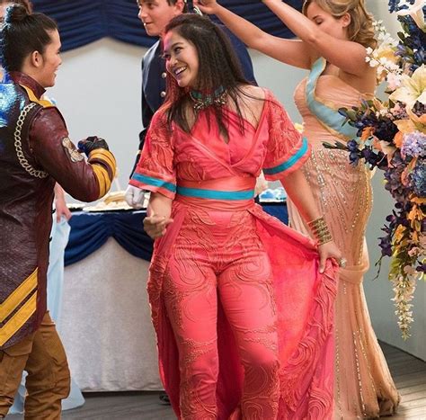 booboo stewart as jay and diane doan as lonnie in the royal cotillion descendants2 disney