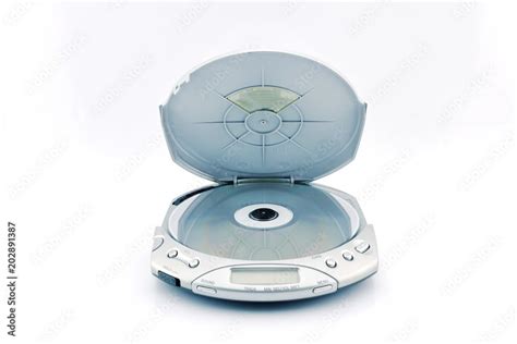 Old Fashioned Cd Player On White Background Stock Photo Adobe Stock