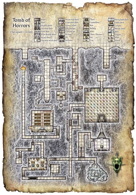 Pin By Mike Jordan On Rpg Tomb Of Horrors Dungeon Maps Fantasy Map