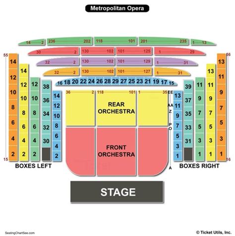 Met Opera Seating Chart Detailed Cabinets Matttroy