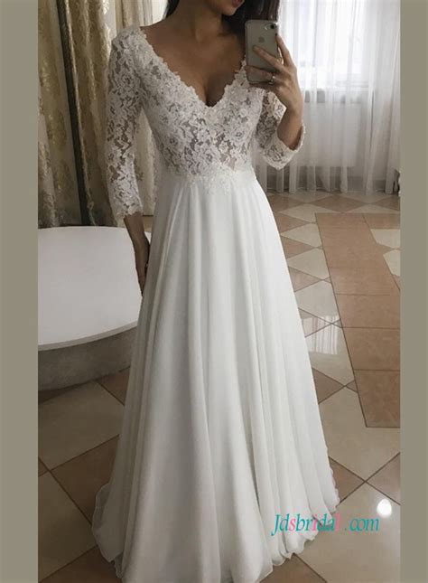 Whether you choose to have an entire gown made with delicate fabric or you prefer a small feature or a detail, this is a design that will stand the test of time. H0961 Romantic off shoulder full lace princess wedding ...