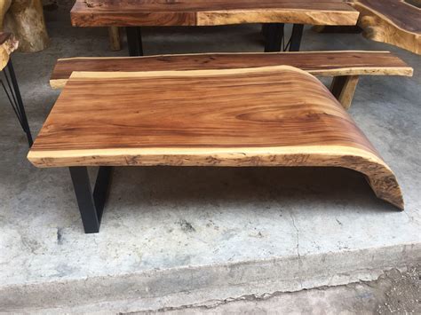 4.5 out of 5 stars. Live Edge Golden Acacia Wood Slab Coffee Table (Natural ...