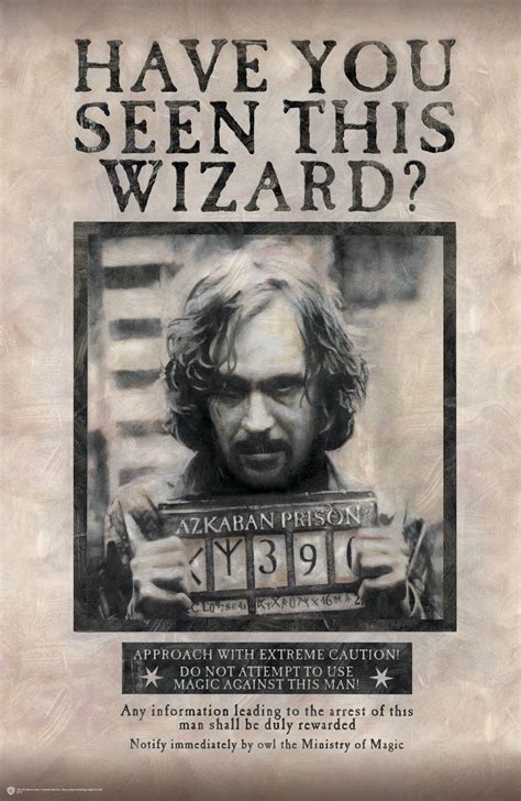 Wanted Sirius Black Harry Potter Poster Harry Potter Sirius Harry