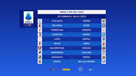 Calendario Serie A 2021 22 - Calendario Serie A TIM 2021/22