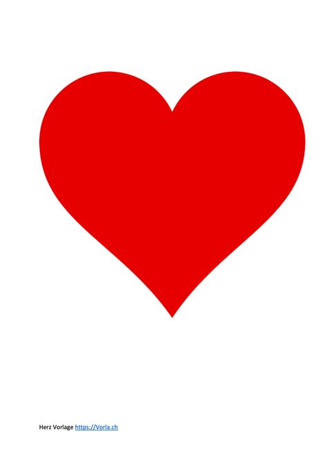 Ist es nicht mal wieder zeit deiner/m liebsten eine überraschung zu machen? Herz Vorlage - Symbol der Liebe zum Ausdrucken | Vorla.ch