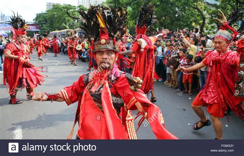 Indonesia February 21st 2016 Indonesia Jakarta Costumed Revelers