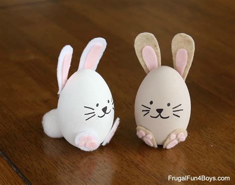 How To Make The Cutest Bunny And Chick Painted Easter Eggs Frugal Fun