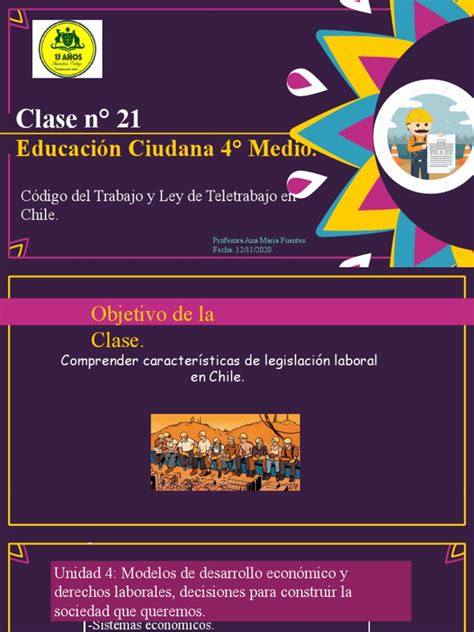 Clase 21 Educación Ciudadana 4 Medio Pdf Derecho Laboral Salario