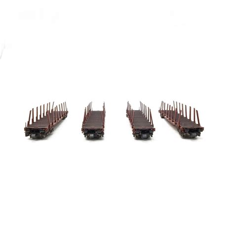 Buy the busch 31136 type snps 719 flatcar with stakes & log load from reynauld's euro imports. 4 Wagons Snps 719 Transport d'Acier DB Ep IV-N 1/160 ...