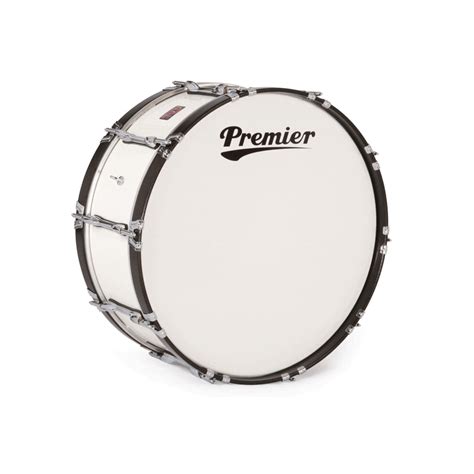 Premier 28″ X 14″ Traditional Series Marching Bass Drum White