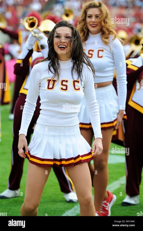 October 26 2013 Cheerleaders Of The Usc Trojans In Action During The Usc Trojans 19 3 Victory