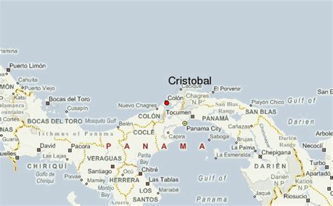 Porto De Cristobal Representado No Mapa