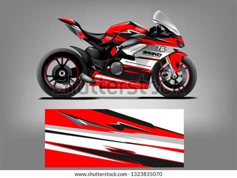 Sport Motorcycle Wrap Design Racing Background Livery For Racing