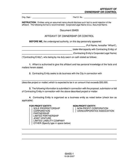 Affidavit Of Ownership Fill Out And Sign Online Dochub