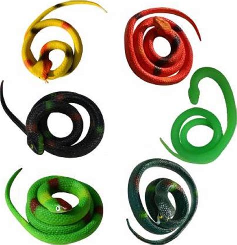 Sidoe Multi Fake Prank Snake Combo Pack Of 6 Snake Gag Toy Fake