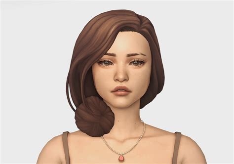 An Animated Woman With Brown Hair Wearing A Necklace And Tank Top Is Looking At The Camera