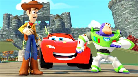 Toy Story Woody Mickey Mouse Buzz Lightyear With Mcqueen Cars