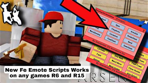 New Fe Emote Script Works On R6 And R15 Arceus X Roblox Scripts Youtube