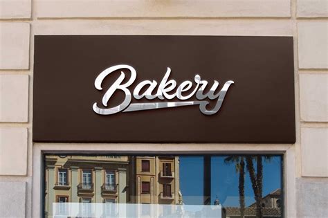Bakery Shop Signage Mockup 99effects
