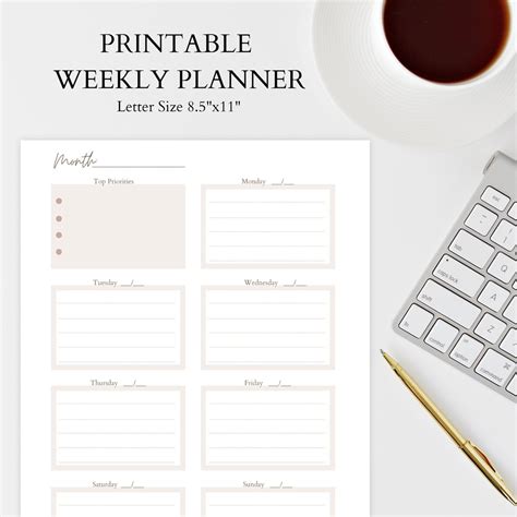 Image Result For Aesthetic Planner Pages Weekly Planner Aesthetic