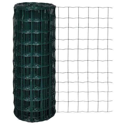 Steel Wire Mesh Roll Fence 1x25m Pvc Coated Garden Pet Poultry Fencing