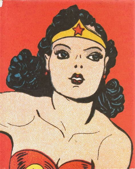 Vintage Wonder Woman Ilustração Mulher Maravilha Herois