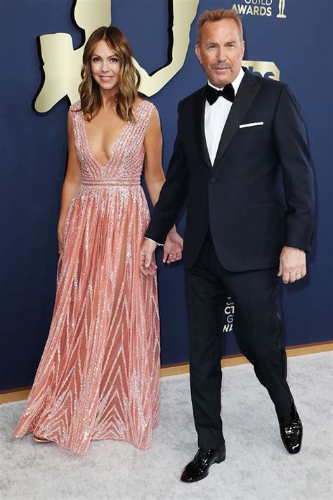 Christine Baumgartner Wife Of Kevin Costner Graces The Red Carpet In