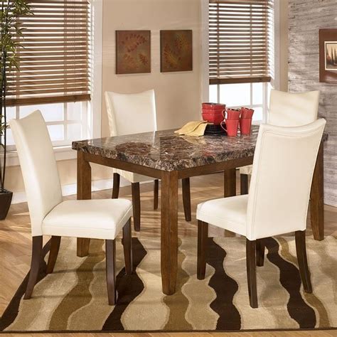 Lacey Dining Room Set With Charrell Ivory Chairs By Signature Design By