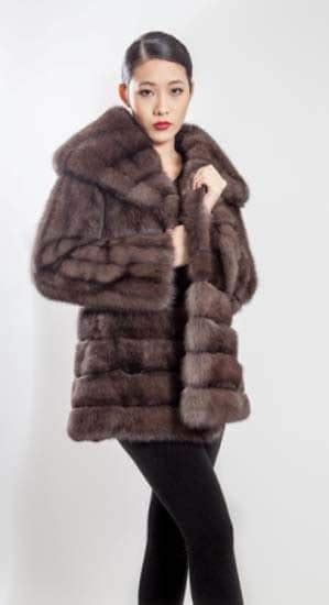 Full Length Golden Island Fox Coat 53566 Marc Kaufman Furs