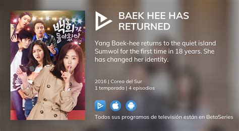 ¿dónde Ver Baek Hee Has Returned Tv Series Streaming Online
