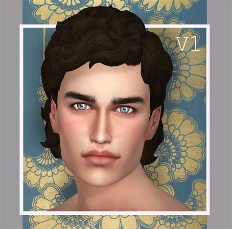 Sims Male Wavy Hair CC