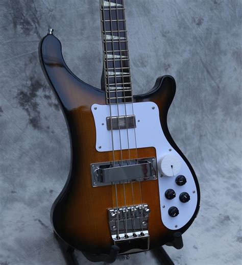 Custom Electric Bass Guitar Neck Thru Bass Guitar Natural Sunburst From Vintageguitars 384 93