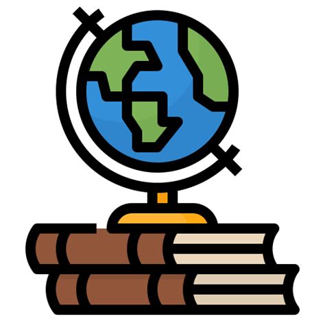 A Stack Of Books With A Globe On Top
