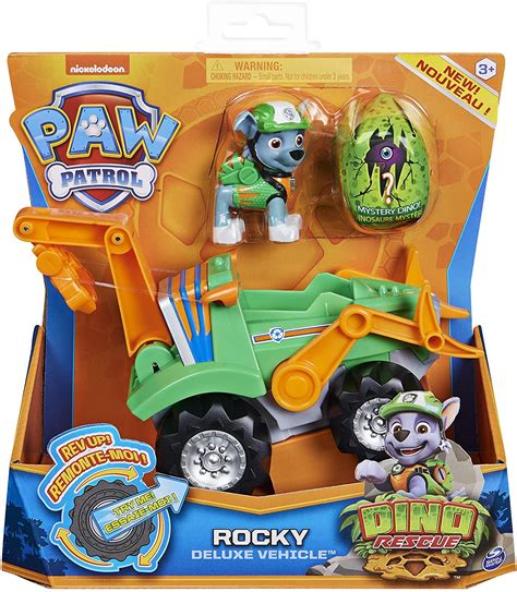 Rocky Dino Rescue Paw Patrol Figurine Vehicle