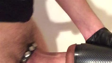 Gas Mask Cock Cage Fleshlight Cumshot All In One