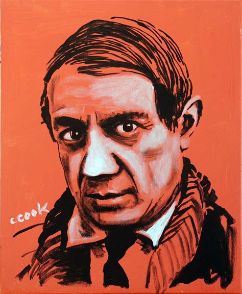 Pablo Picasso Portrait For Sale by Chris Cook: Acrylic Painting, $300, 16