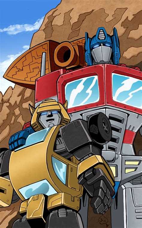 Optimus And Bumblebee Colors Done Low Res By Bdixonarts On Deviantart