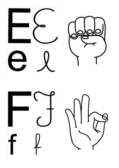 Alfabeto Em Libras Com 4 Tipos De Letras Para Imprimir