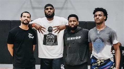 Lebron James And His Son Bronny Training Together The Image That Has
