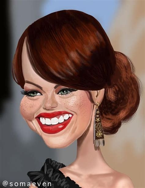 Emma Stone By Thatssomaeven On Deviantart Celebrity Caricatures