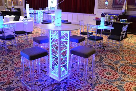 Whether you're going for the traditional blue and pink theme, or are opting for a unique twist on convention, our selection of baby shower party decorations and party supplies can't be beat. Club Theme Bar Mitzvah Event Decor Glowing Cocktail Tables ...