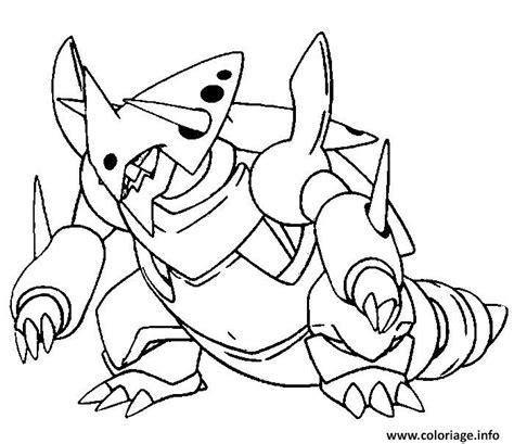 Coloriage Pokemon Mega Evolution Galeking Dessin Pokemon Mega Evolution