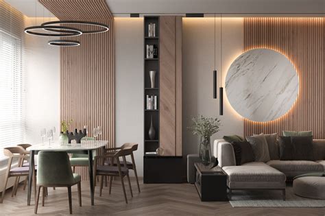 Modern Living Room Design On Behance