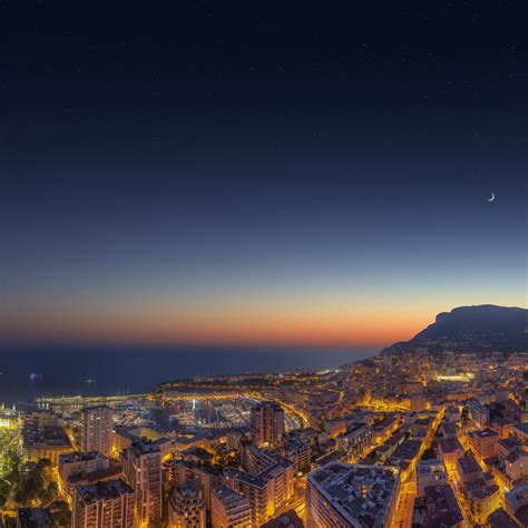 Monaco Yacht Show 4k Wallpaper Cityscape City Lights Night Time