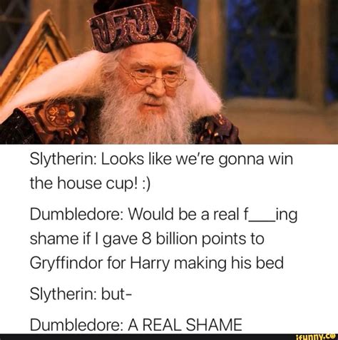 Slytherin Looks Like We Re Gonna Win The House Cup Dumbledore Would Be A Real F Ing Shame