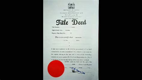 Replacing A Title Deed Kenya At The End This Paper Matters Coming