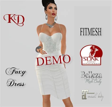 Second Life Marketplace Kd Foxy Dress Demo